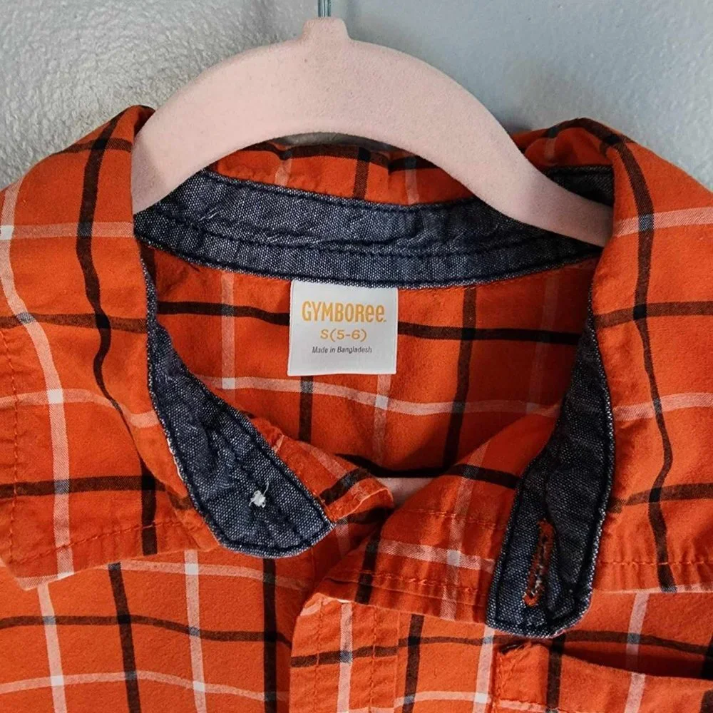 EUC Gymboree Button Down Shirt Boys (S 5-6)